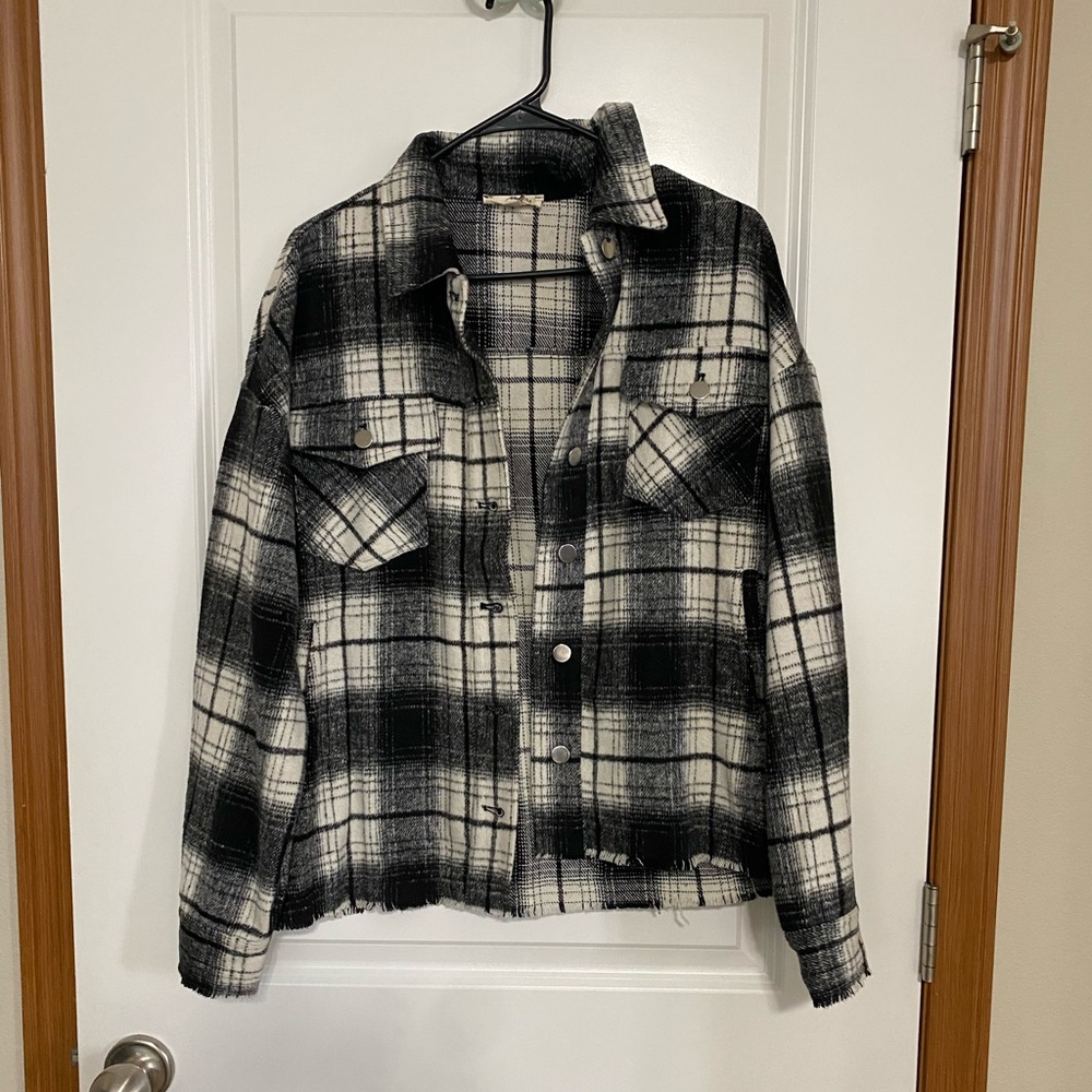 Entro Buffalo Plaid Flannel Shacket/Jacket